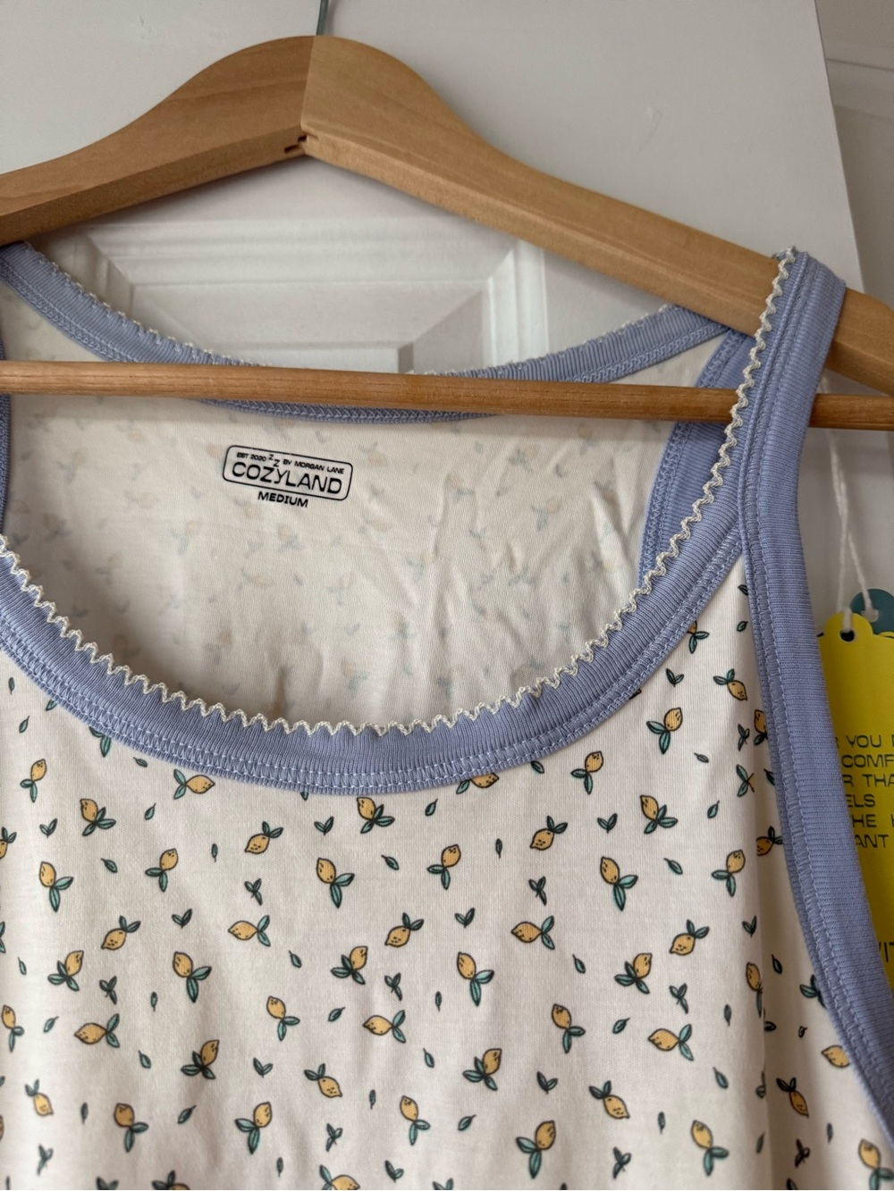 Cozyland Ruby Night Gown in Little Lemons - Picture 2 of 4
